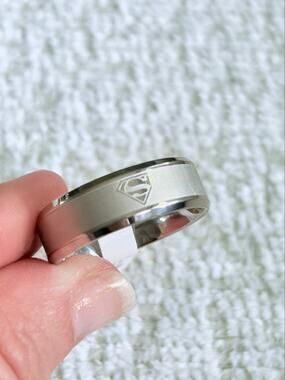 Stainless Steel Superman Ring New